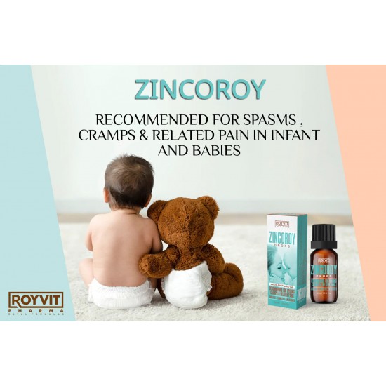 ZincoRoy Colic Relief Drops, The Ultimate Solution for Infant Spasms, Cramps, and Colic, 30 ml