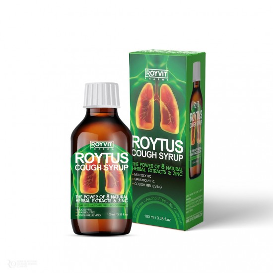 RoyTus Herbal Antitussive Syrup, Natural Relief for Cough and Respiratory Health, 100 ml