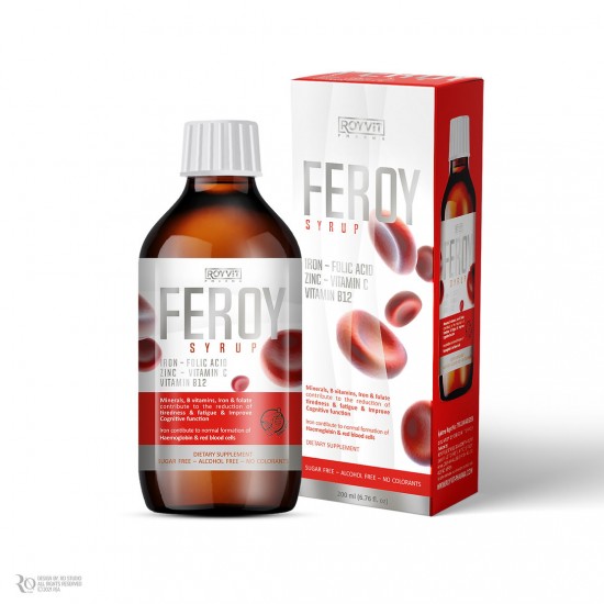 FeRoy Iron Syrup, Enhance Energy, Reduce Fatigue, and Support Immune and Cognitive Performance, 200 ml