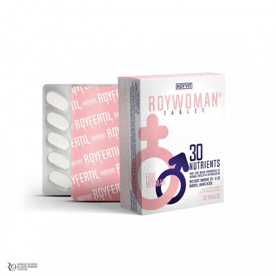 ROYWOMAN Fertility Support Tablet: Complete Nutrient Blend for Preconception Health, 30 Tablets