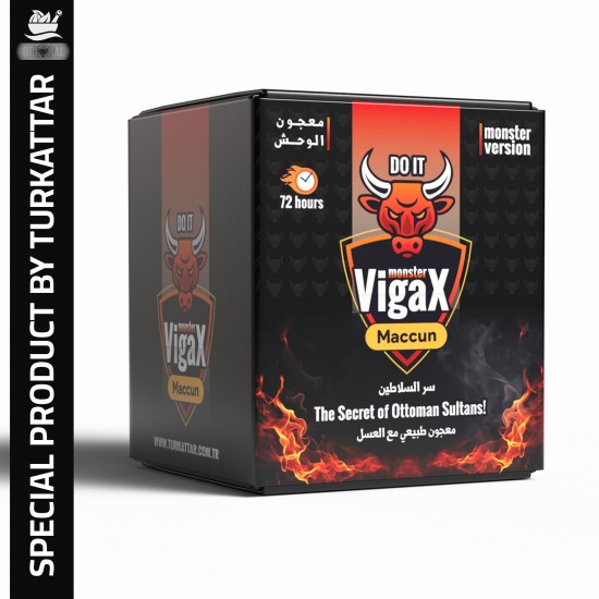 The Monster VigaX Maccun, Natural ED Treatment and Libido Booster Paste, Enhance Stamina and Performance, 240g