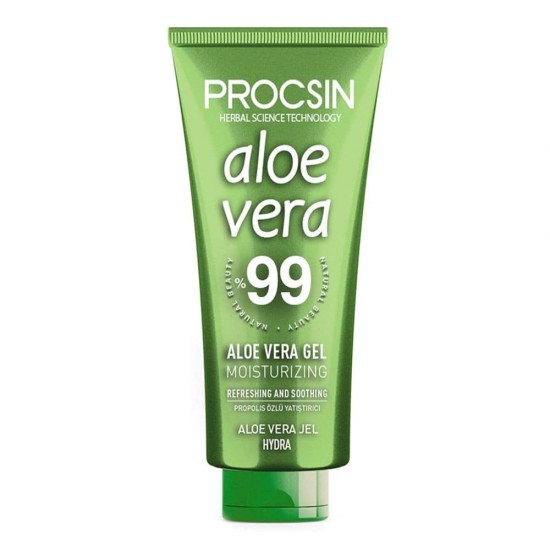 PROCSIN Aloe Vera Gel, 99% Aloe Vera, Experience Ultimate Skin Relief, Soothe and Moisturize the Skin, 100 ml 