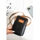 Leather Phone Holder with Adjustable Shoulder Strap, Shoulder Bag and Handbag, Stylish and Versatile, Black Color