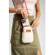 Leather Phone Holder with Adjustable Shoulder Strap, Shoulder Bag and Handbag, Stylish and Versatile, Cream Color