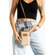 Leather Phone Holder with Adjustable Shoulder Strap, Shoulder Bag and Handbag, Stylish and Versatile, Brown Color