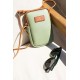 Leather Phone Holder with Adjustable Shoulder Strap, Shoulder Bag and Handbag, Stylish and Versatile, Green Color