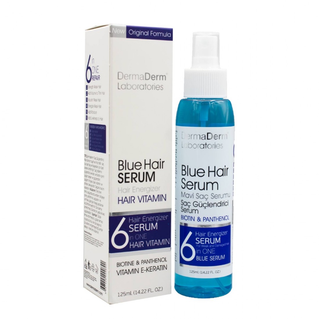 TrukAttar, Dermaderm Hair Strengthening Blue Serum, Biotin ...