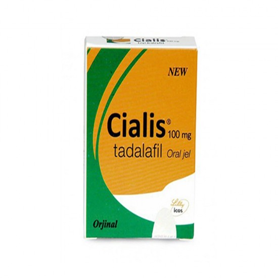 Cialis Tadalafil Oral Jel 100 mg, Fast-Acting, Improves Sexual Performance for Strong and Sustainable Erection, 7 Sachets