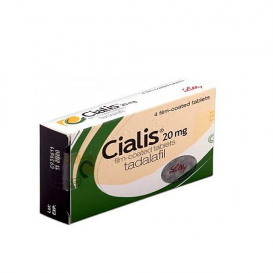 Cialis 20 mg Tablets, Tadalafil 20 mg  for Enhanced Erection & Sexual Performance, Long-Lasting Support, 4 Film-Coated Tablets