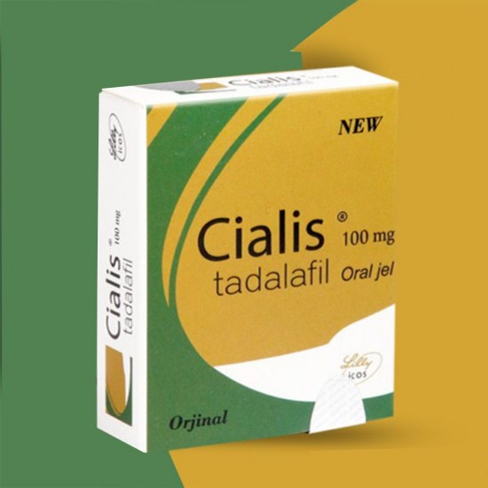 Cialis Tadalafil Oral Jel 100 mg, Fast-Acting, Improves Sexual Performance for Strong and Sustainable Erection, 7 Sachets