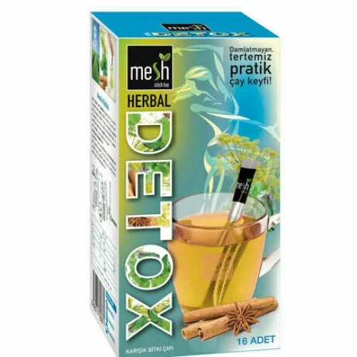 Turkattar Mesh Stick Detox Herbal Tea Herbal Detox Tea In Sticks Innovative Infuser Sticks No Artificial Colors No Flavors 2 Pack Of 16 Sticks 32 Sticks 64g