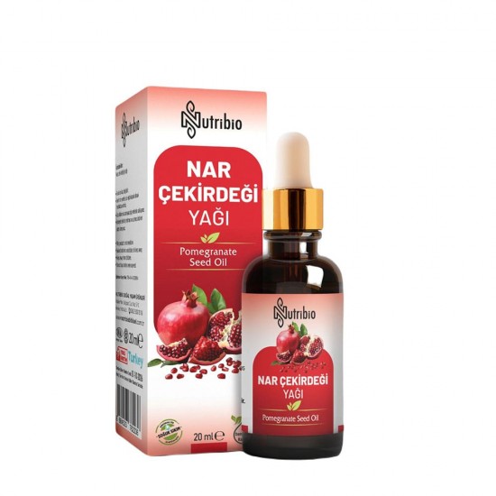 Pomegranate Seed Oil, Pure Organic Cold-Pressed Oil, Pure Elixir for Skin and Hair Care, Anti-aging Powerhouse, 20 ml