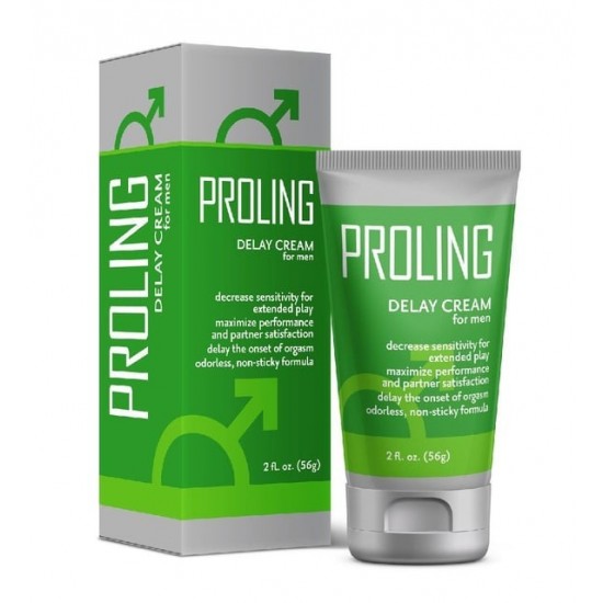 PROLING DELAY CREAM for Men – Effective Delay Cream for Prolonged Pleasure, Performance and Stamina, 56g/2oz