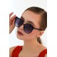 Eleta Sunglasses for Women, UV 400 Protection, Lightweight Frame, Gradient Lenses and Chic Oval Design, Black Color