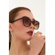 Eleta Sunglasses for Women, UV 400 Protection, Lightweight Design, Gradient Lenses, Chic Oval Frame, Brown Color