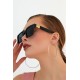 Gold and Black Women's Sunglasses, Turkish Women's Sunglasses, Polarized UV Protection with Trendy Design