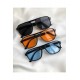 Modalucci Unisex Sunglasses, New Season Style, Trendy Design, Durable, Affordable UV Protection Eyewear with Black Lenses