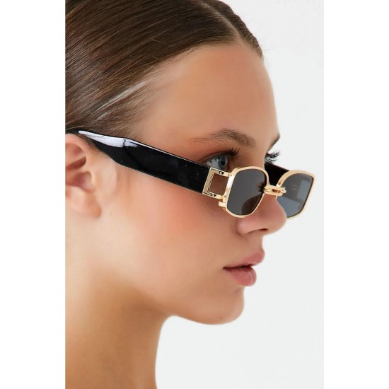 Modalucci Unisex Sunglasses, Stylish and Fashionable, Durable and Affordable UV Protection Eyewear, Elegant Mix of Black and Rose Gold