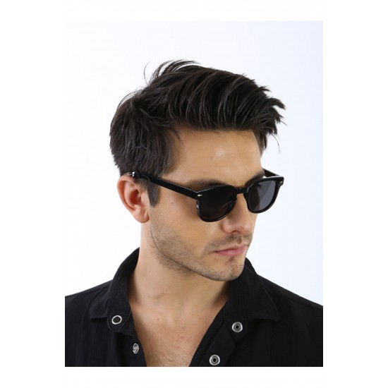 Turkish sunglasses for Unisex, Lightweight Matte Black Rectangular Frames with UV400 Protection