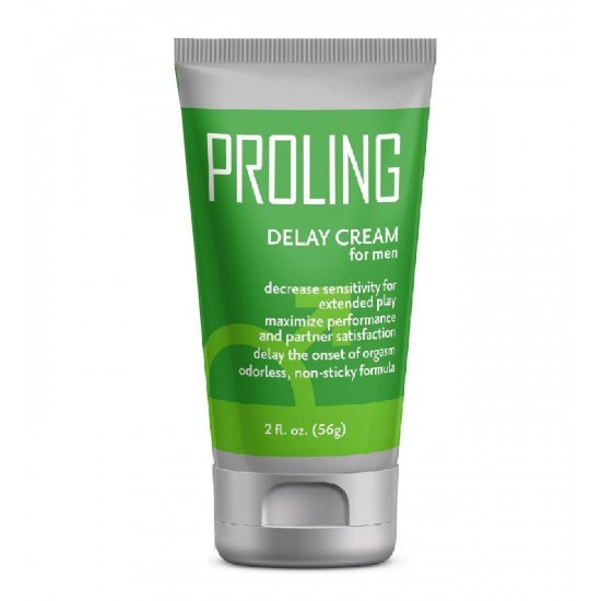 PROLING DELAY CREAM for Men – Effective Delay Cream for Prolonged Pleasure, Performance and Stamina, 56g/2oz