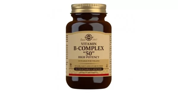 Solgar Vitamin B-Complex High Potency 50 Capsules